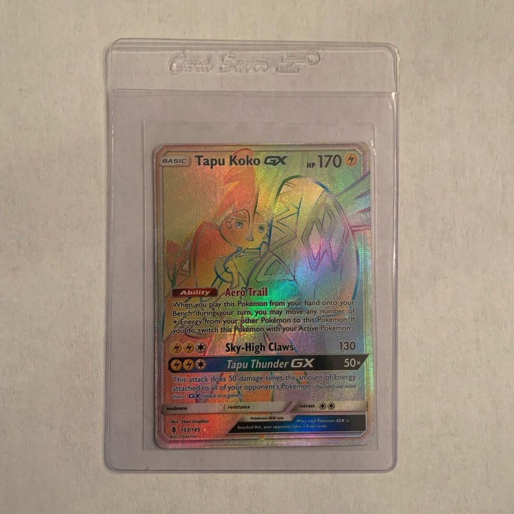 Tapu Koko 153/145 Guardians Rising (Rainbow Rare) Holo NM
